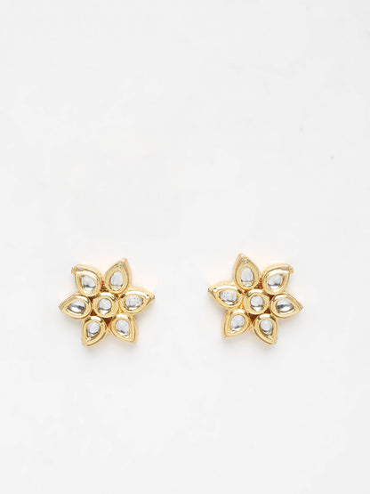 Kundan Studs - Ruby Raang