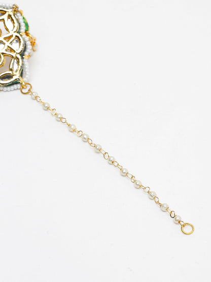 Kundan Studs - Ruby Raang