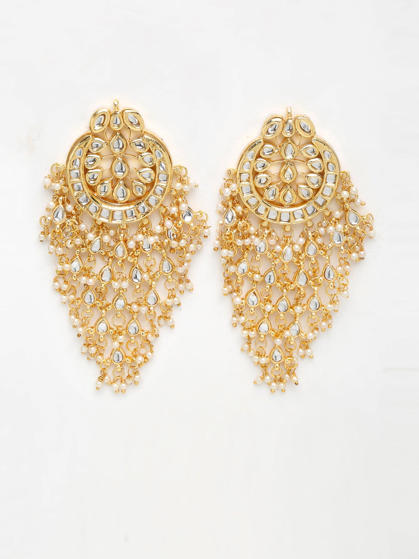Kundan Earrings - Ruby Raang