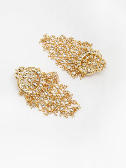 Kundan Earrings - Ruby Raang
