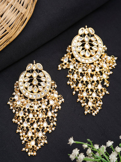 Kundan Earrings - Ruby Raang