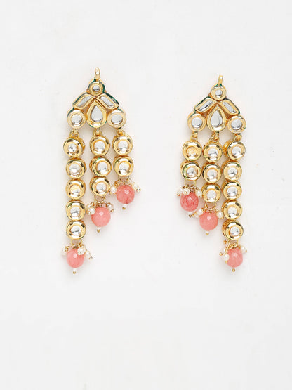 Kundan Earrings - Ruby Raang