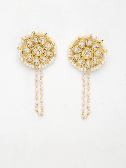 Kundan Studs - Ruby Raang