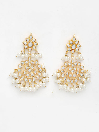 Kundan Earrings - Ruby Raang
