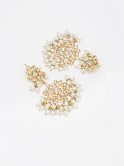 Kundan Earrings - Ruby Raang