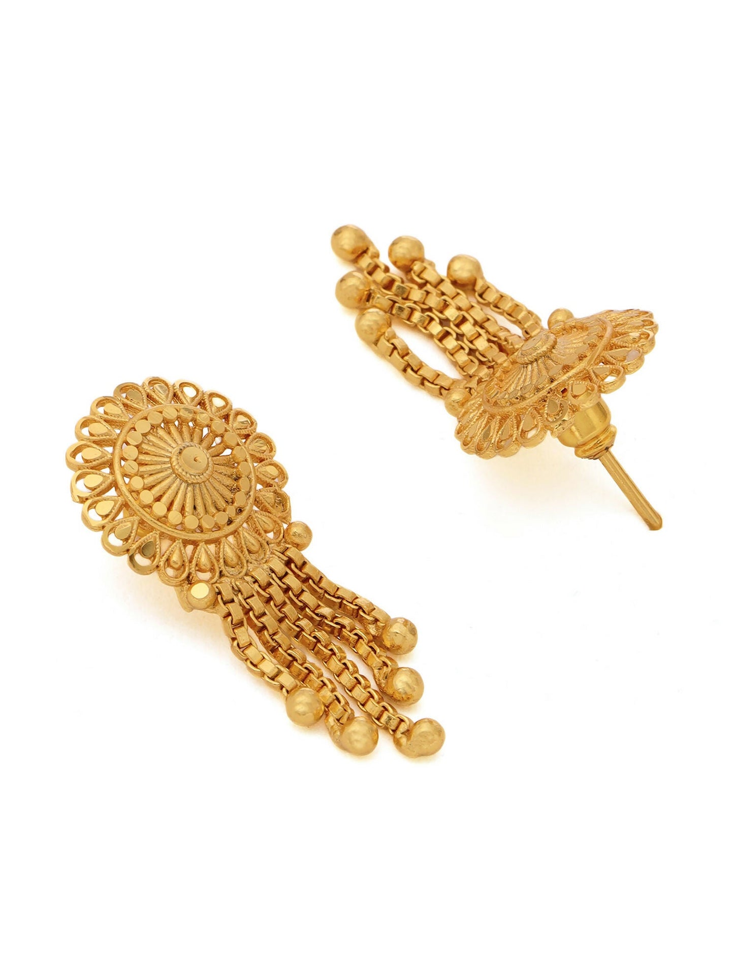 Ruby Raang Gold Dangler Earrings