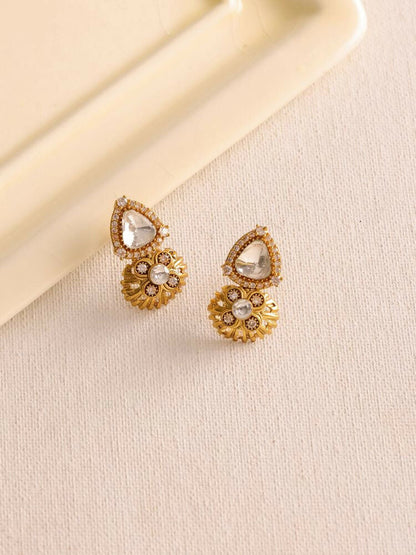 Kundan Earrings - Ruby Raang