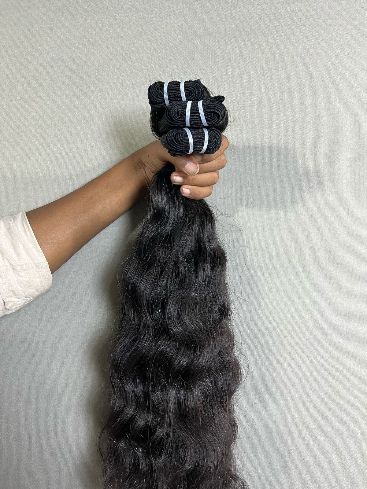 Indian Raw Curly Human Hair Bundles   "“ 100% Unprocessed & Natural