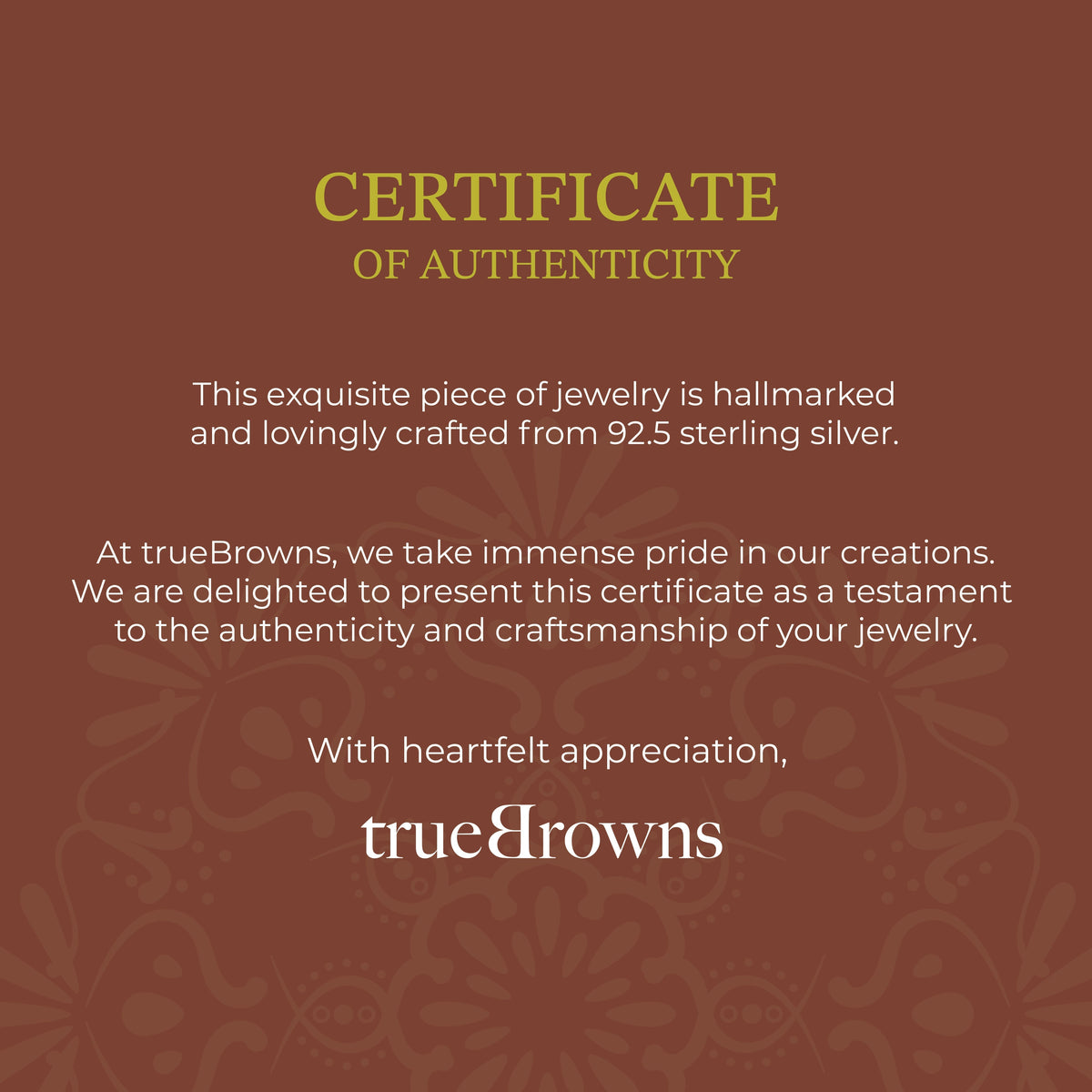 trueBrowns X Voylla Sterling Silver Trishul Rakhi