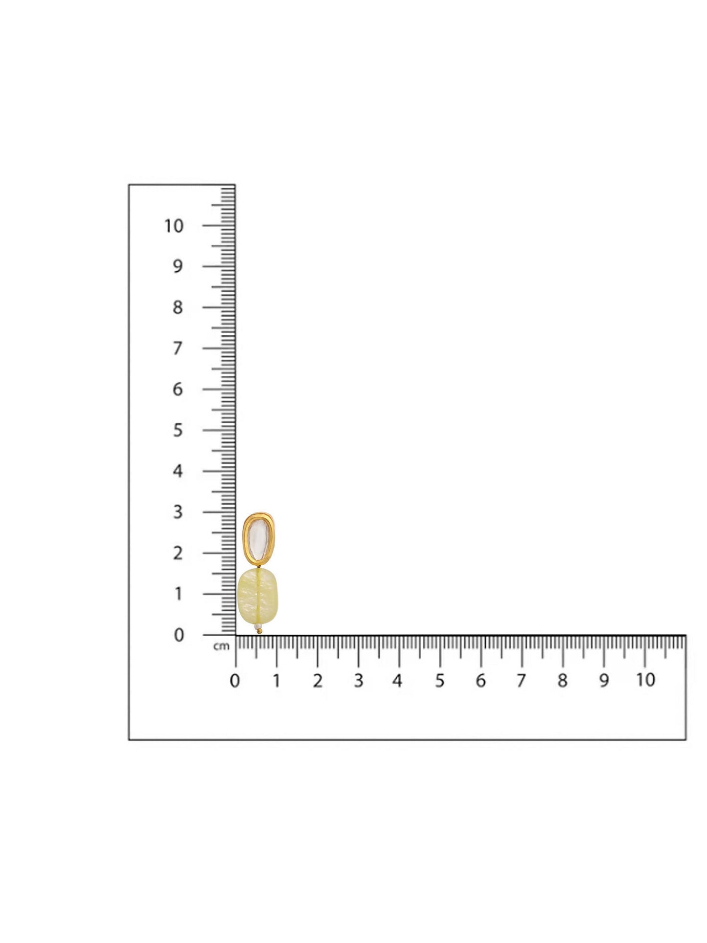 Ruby Raang Yellow Kundan Studs