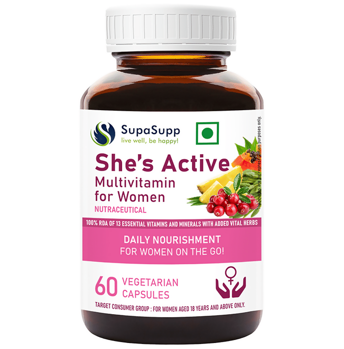 Sri Sri Tattva Supasupp She's Active Multivitamin Capsules For Women