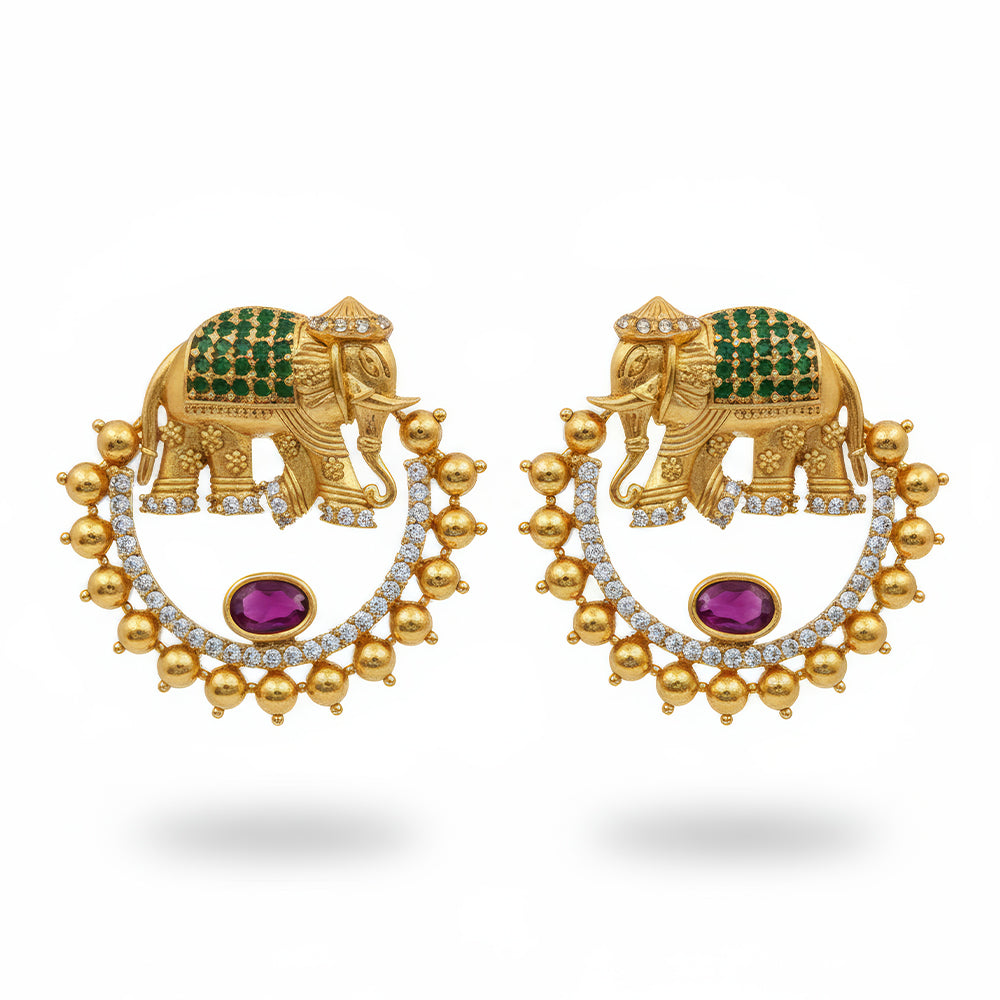 JS Fashion Kemp Stone Earrings for Women