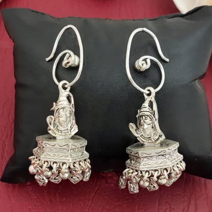 JS Fashion Oxidized Silver Jewellery Earrings for Women & Girls