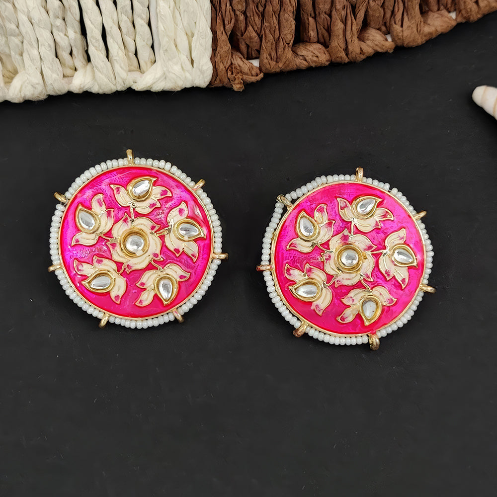 JS Fashion Antique High Gold Polish Earrings – Fancy Style Traditional Jewelry for Festive & Party Wear