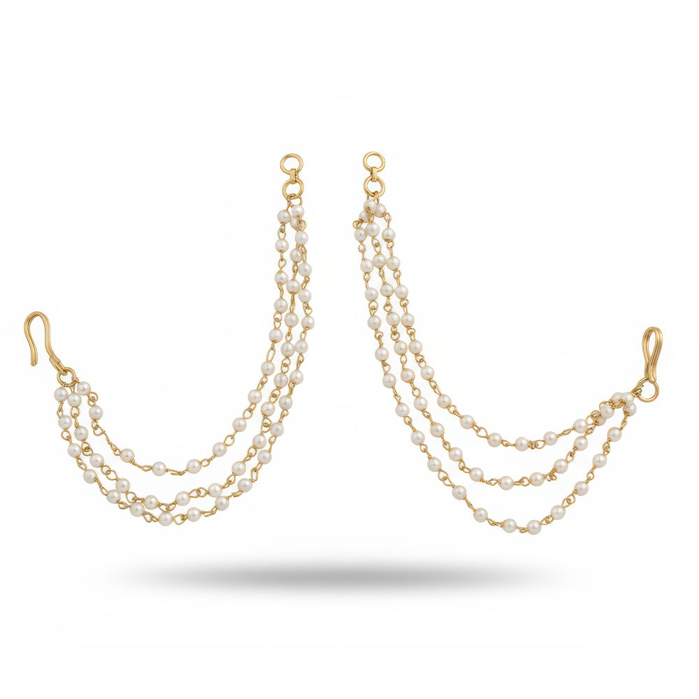 JS Fashion Triple Layer Antique Earrings for Women