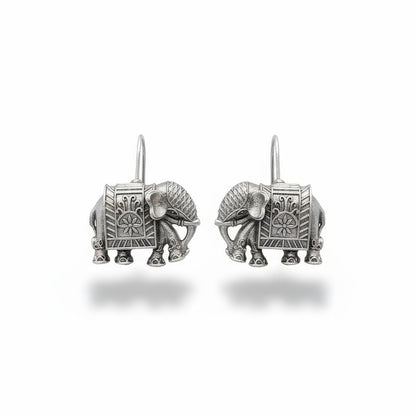 JS Fashion Beautiful Designer Oxidized Silver Earrings for Women