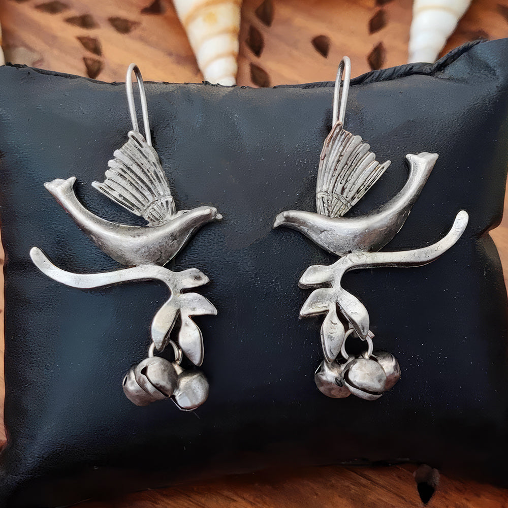 JS Fashion Beautiful Designer Oxidized Silver Fancy Earrings for Women & Girls