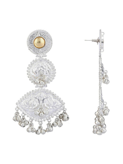 Joban Fashion Women Handcrafted Silver Tone Earrings