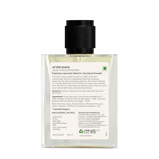 Forest Essentials After Shave Spray Splash Aloe Vera & Mandarin