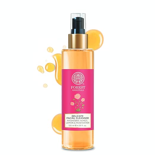 Forest Essentials Ayurvedic Purifying Face Wash Honey, Lemon & Rosewater| For Normal to Dry Skin