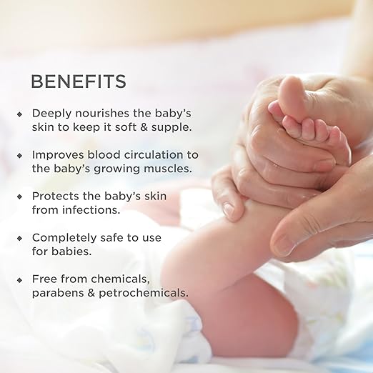 Forest Essentials Dasapushpadi Baby Body Massage Serum