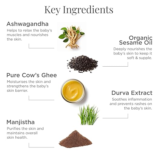 Forest Essentials Dasapushpadi Baby Body Massage Serum