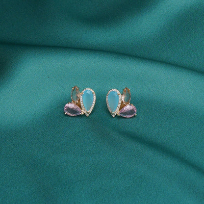 Flower Studs- Ruby Raang