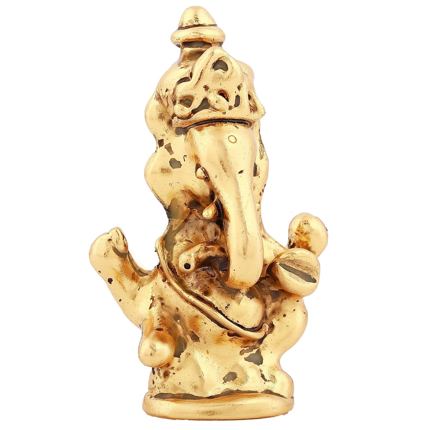 Estele Gold-Polished Spiritual Lord Ganesha Idol for Gifts & HouseWarming/Home/Office Decors