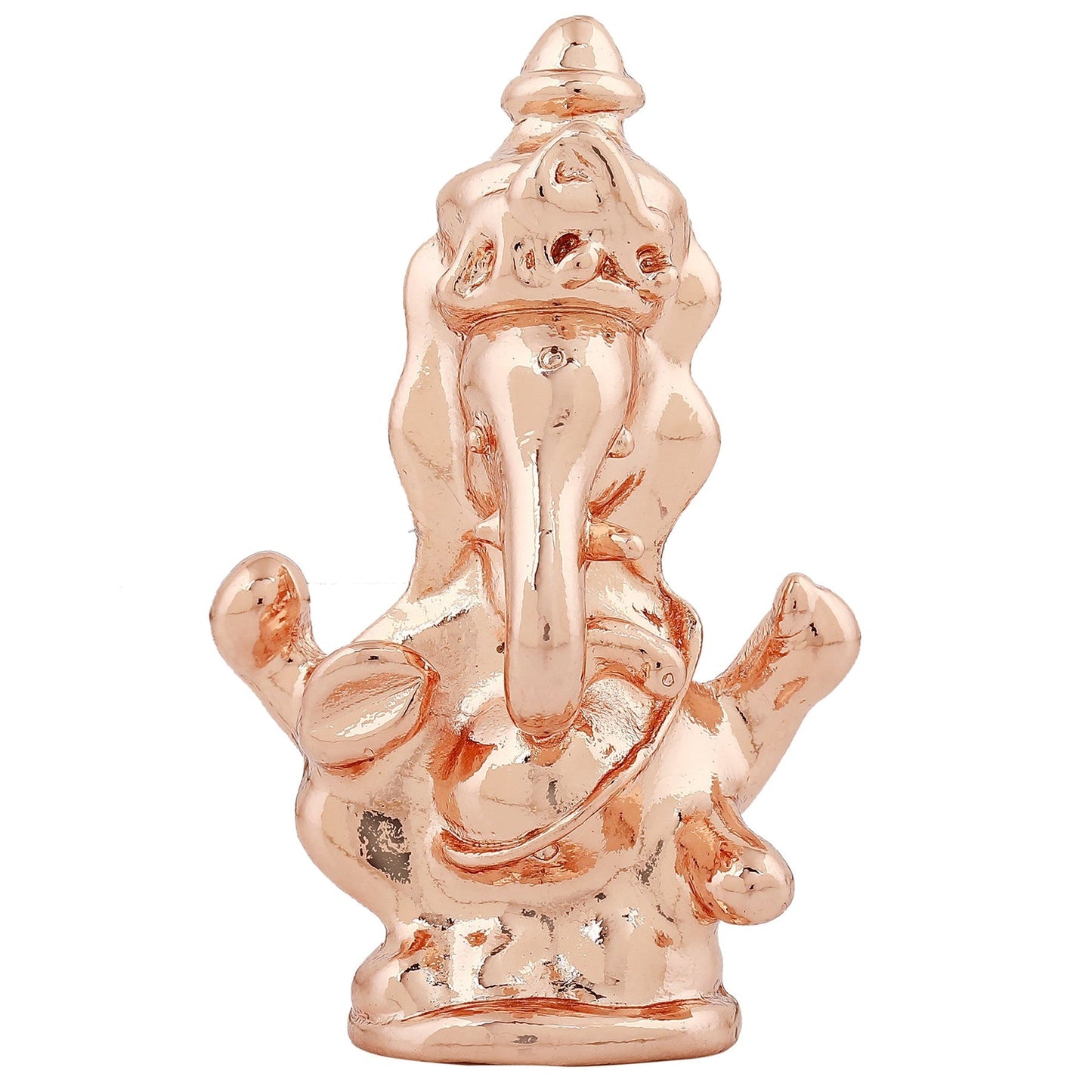 Estele Pink/Rose Gold-Polished Spiritual Lord Ganesha Idol for Gifts & HouseWarming/Home/Office Decors