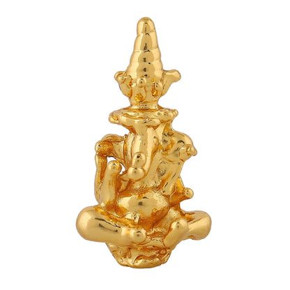 Estele Gold-Polished Spiritual Lord Divine Ganesha Idol for Gifts & HouseWarming/Home/Office Decors