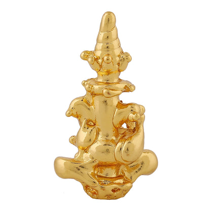 Estele Gold-Polished Spiritual Lord Divine Ganesha Idol for Gifts & HouseWarming/Home/Office Decors