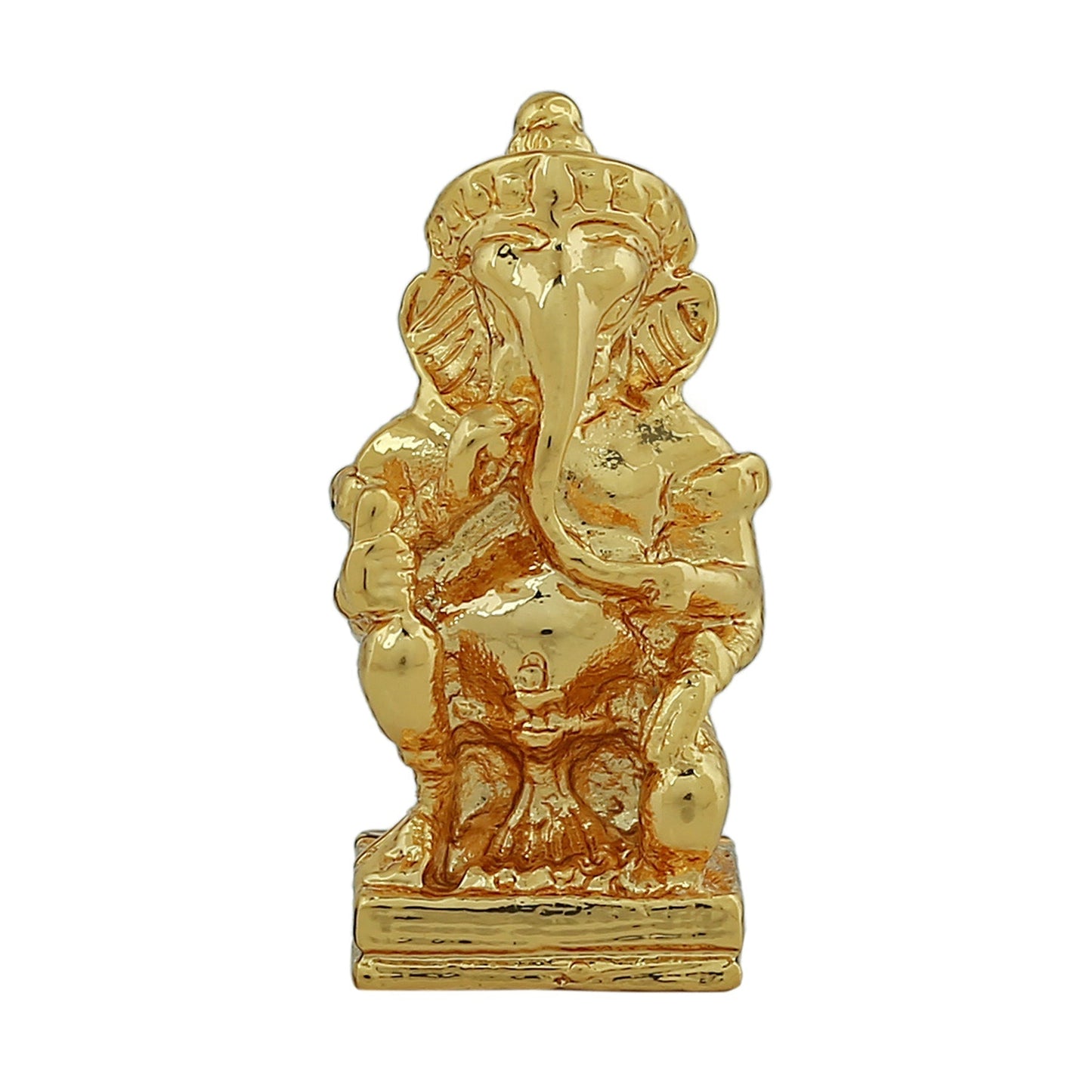 Estele Gold-Polished Spiritual Lord Ganesha Idol for Gifts & HouseWarming/Home/Office Decors