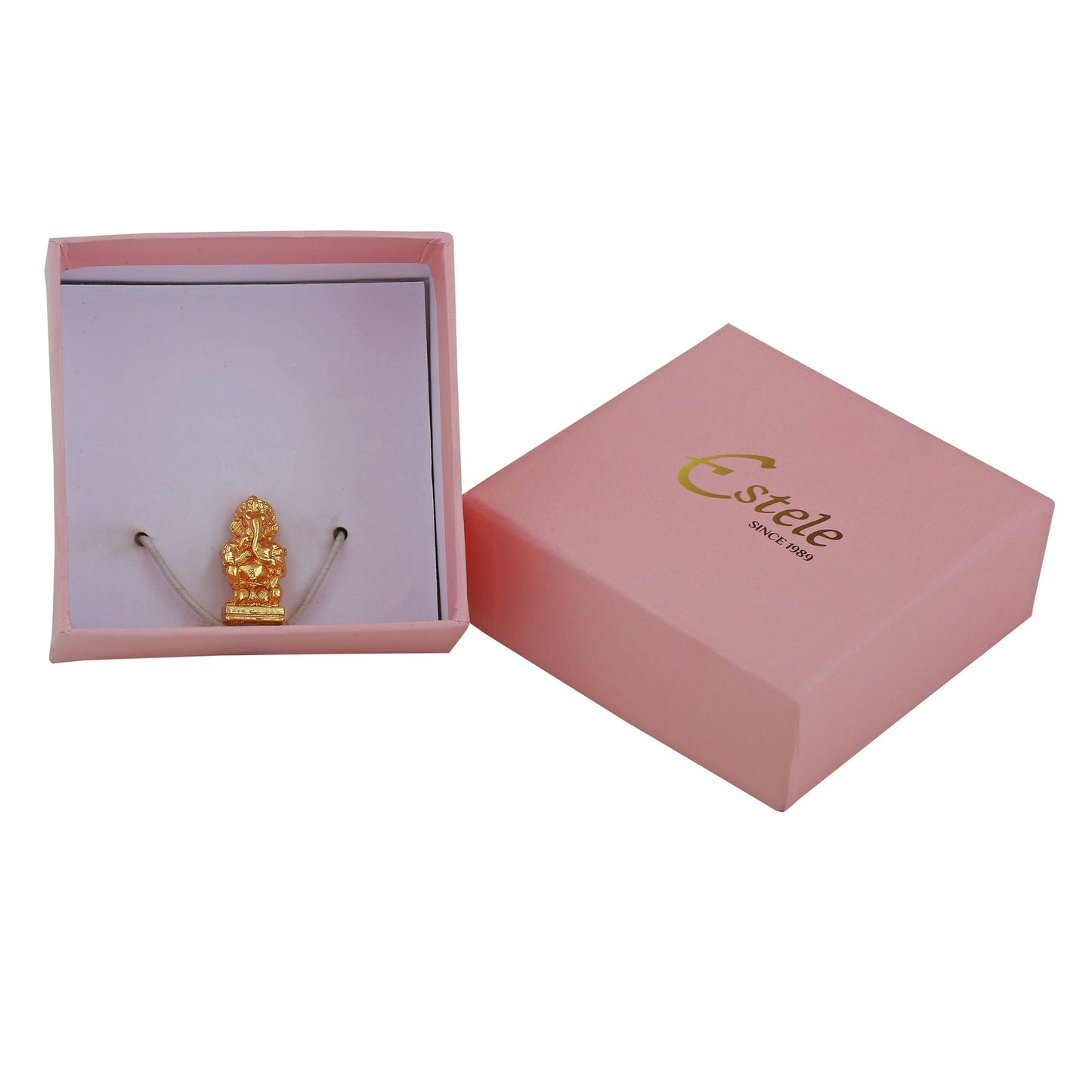 Estele Gold-Polished Spiritual Lord Ganesha Idol for Gifts & HouseWarming/Home/Office Decors