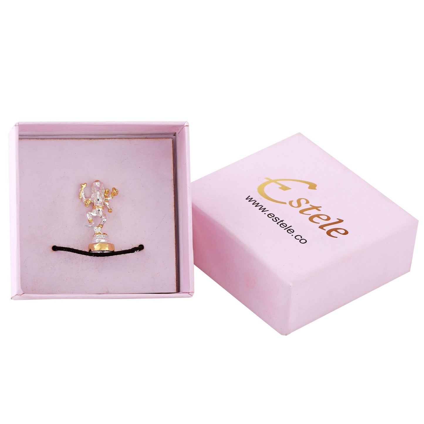 Estele Gold-Polished Spiritual Lord Ganesh Idol with standing position for Gifts & HouseWarming/Home/Office Decors