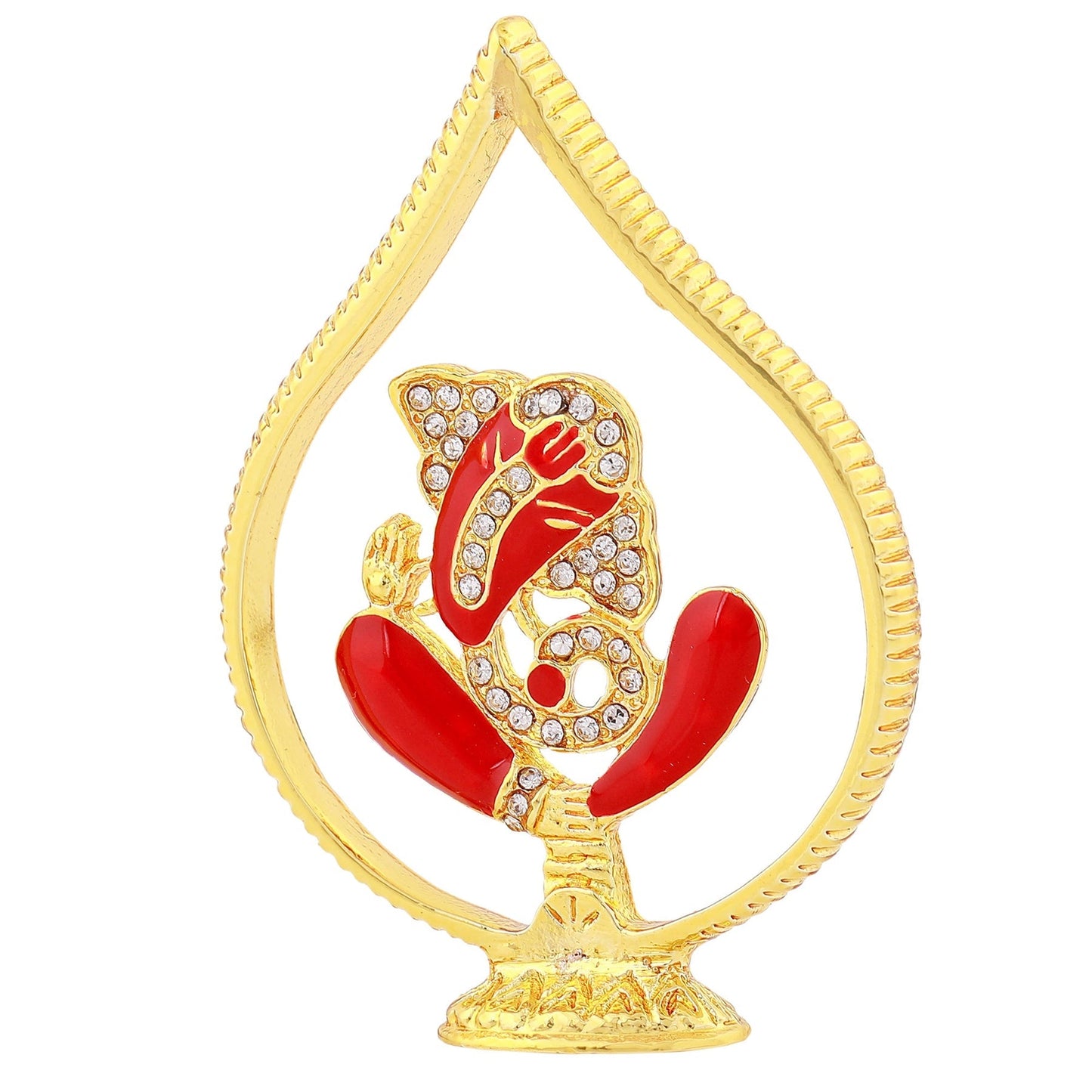 Estele Gold-Polished Spiritual Lord Ganesha Idol for Gifts & HouseWarming/Home/Office Decors