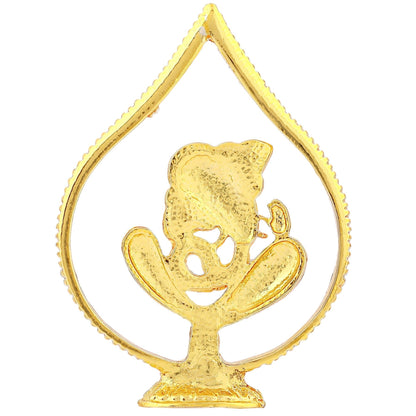 Estele Gold-Polished Spiritual Lord Ganesha Idol for Gifts & HouseWarming/Home/Office Decors