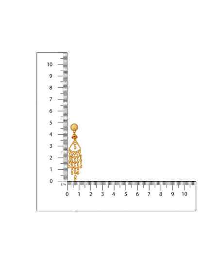 Ruby Raang Gold Dangler Earrings