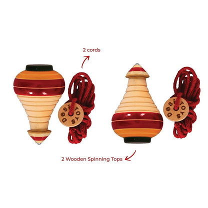 Desi Toys Spinning Tops/ Lattu/Bhavra PO2