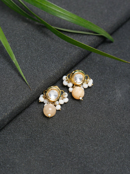 Kundan Studs - Ruby Raang