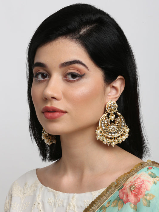 Kundan Earrings - Ruby Raang