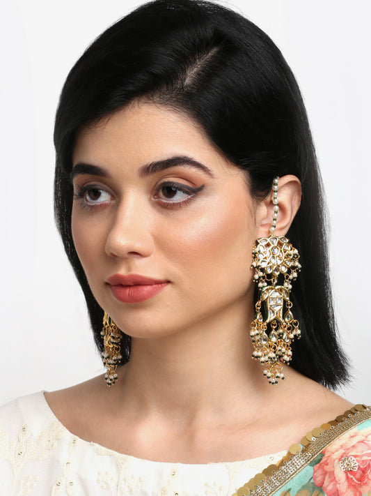 Kundan Earrings - Ruby Raang