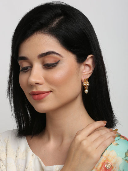 Kundan Studs - Ruby Raang