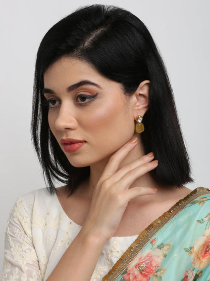 Kundan Studs - Ruby Raang