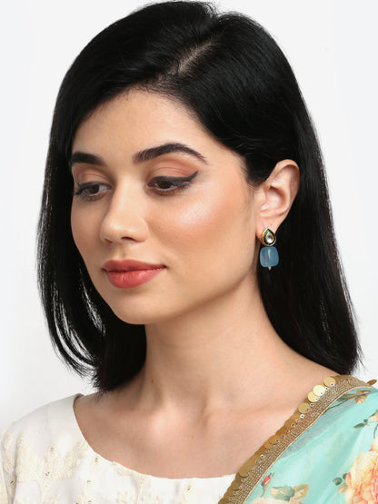 Kundan Studs - Ruby Raang