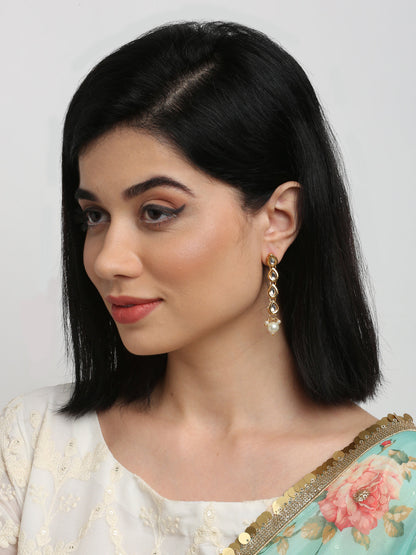 Kundan Earrings - Ruby Raang