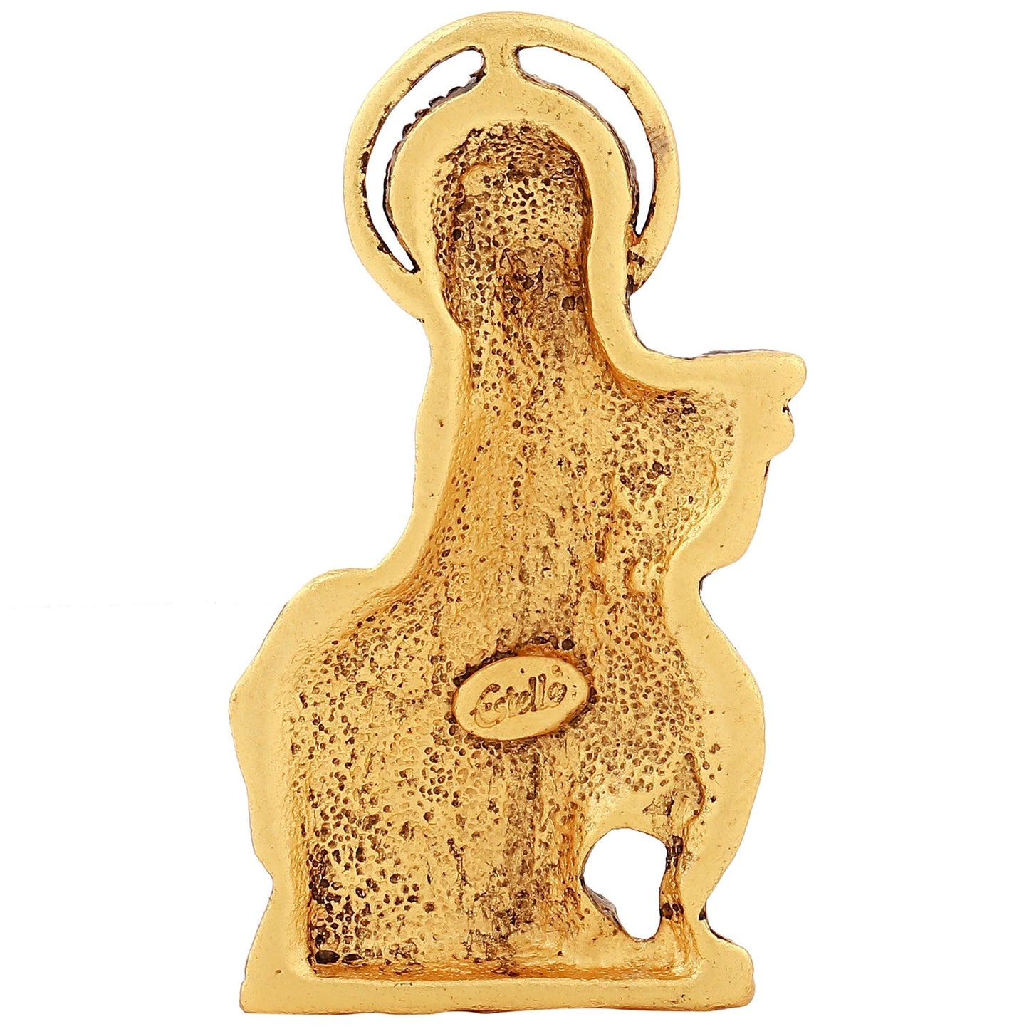 Estele Gold-Polished Spiritual Lord Krishna Idol for Home/Car Decor