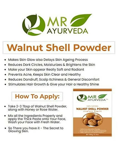MR Ayurveda Walnut Shell Powder