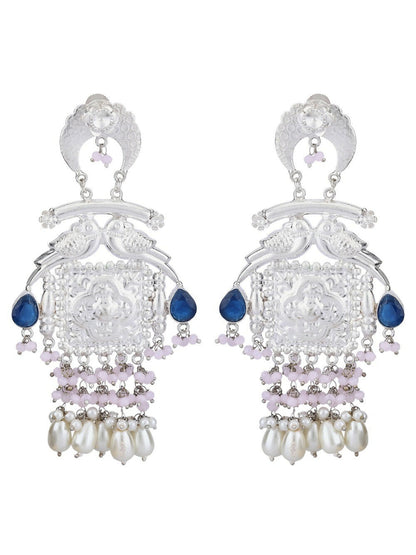 Joban Fashion Women Handcrafted Silver Tone Earrings