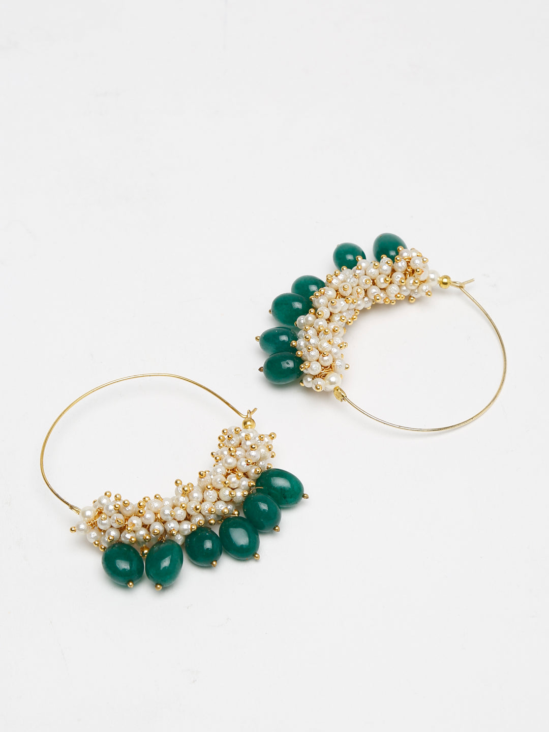 Pearl & Emerald Loops - Ruby Raang