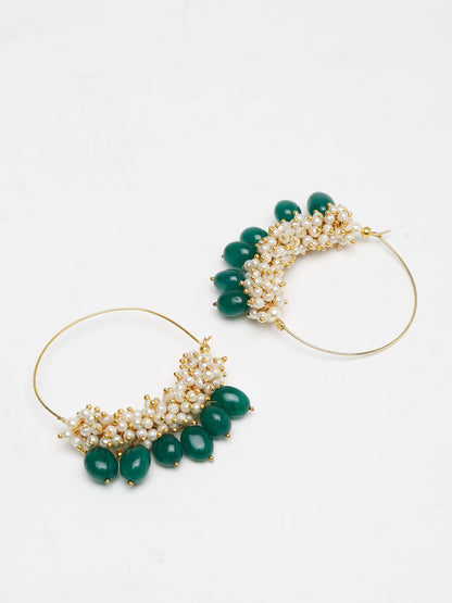 Pearl & Emerald Loops - Ruby Raang